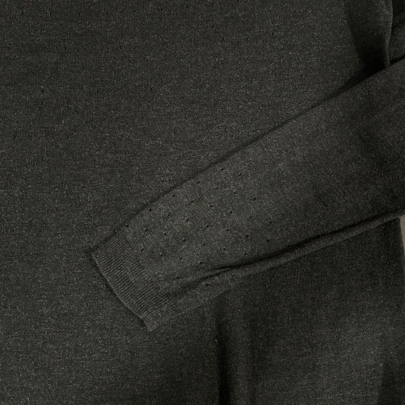 Camber & Grace Scoop Neck Eyelet Wool Sweater/Small - Picture 5 of 9